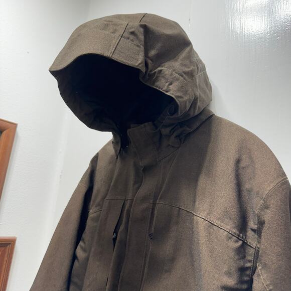 REI Coop Heavy Hooded Jacket Brown Size Large Mens - Picture 2 of 9